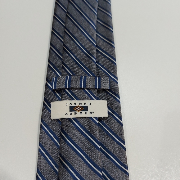 Joseph Abboud Angled Striped 100% Silk Neck Tie 👔 - Picture 10 of 10